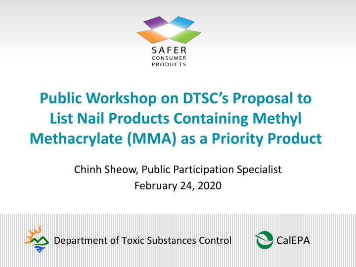 public workshop on dtsc s proposal to list nail