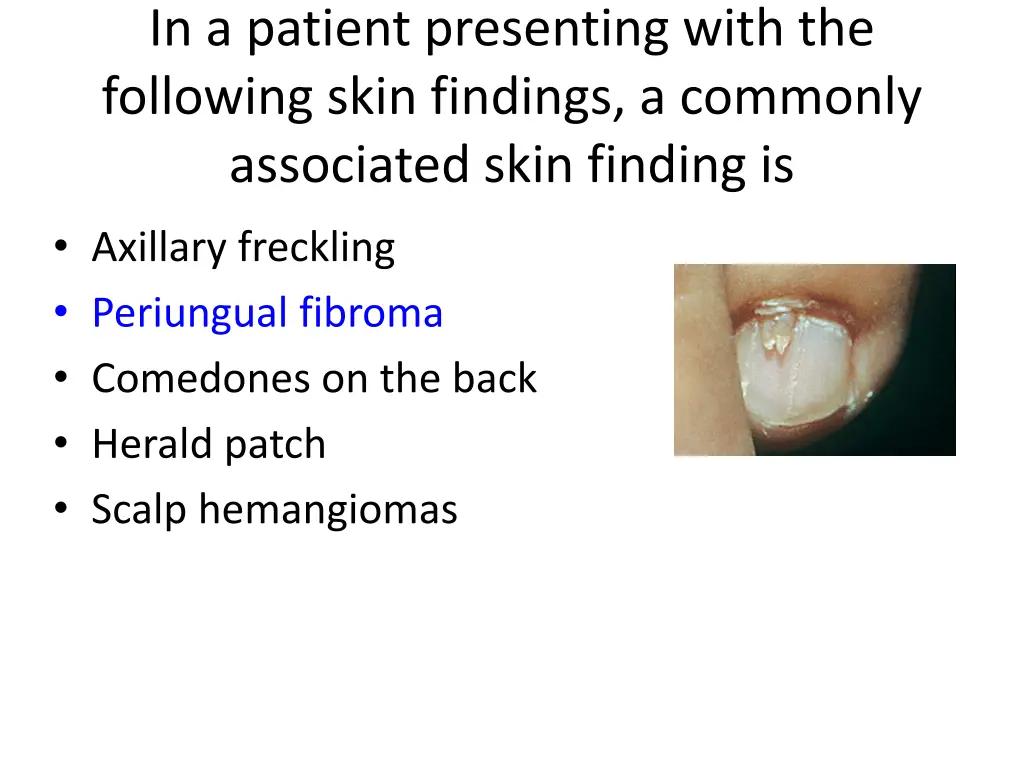 in a patient presenting with the following skin 1