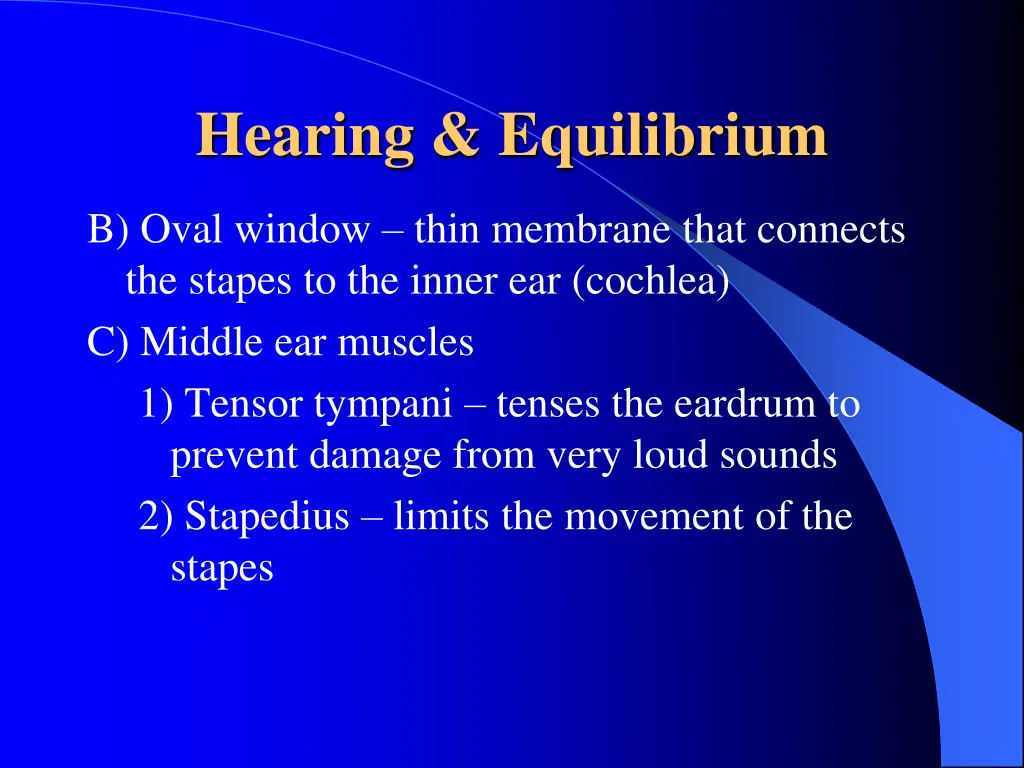 hearing equilibrium 2