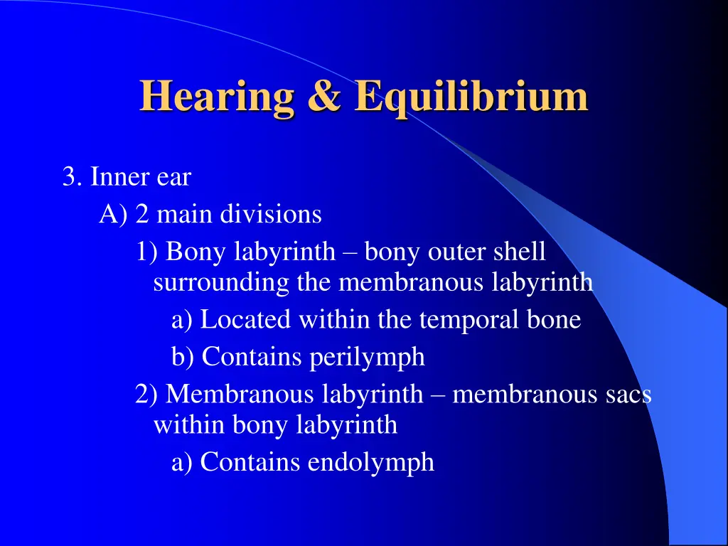 hearing equilibrium 3