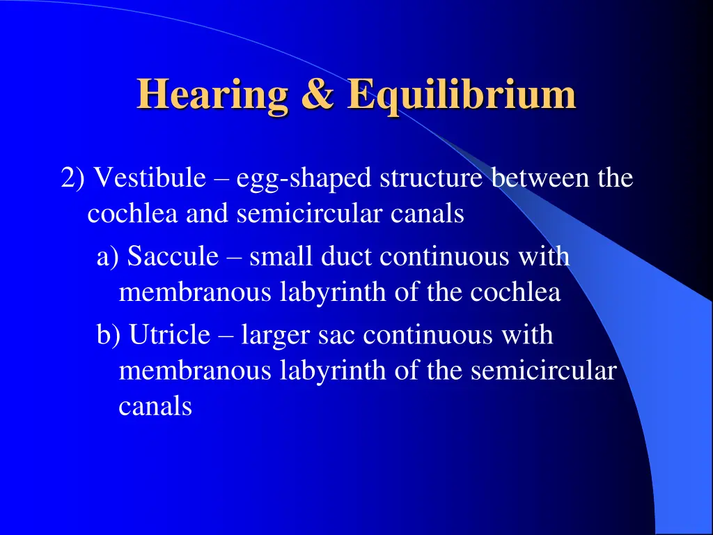 hearing equilibrium 6