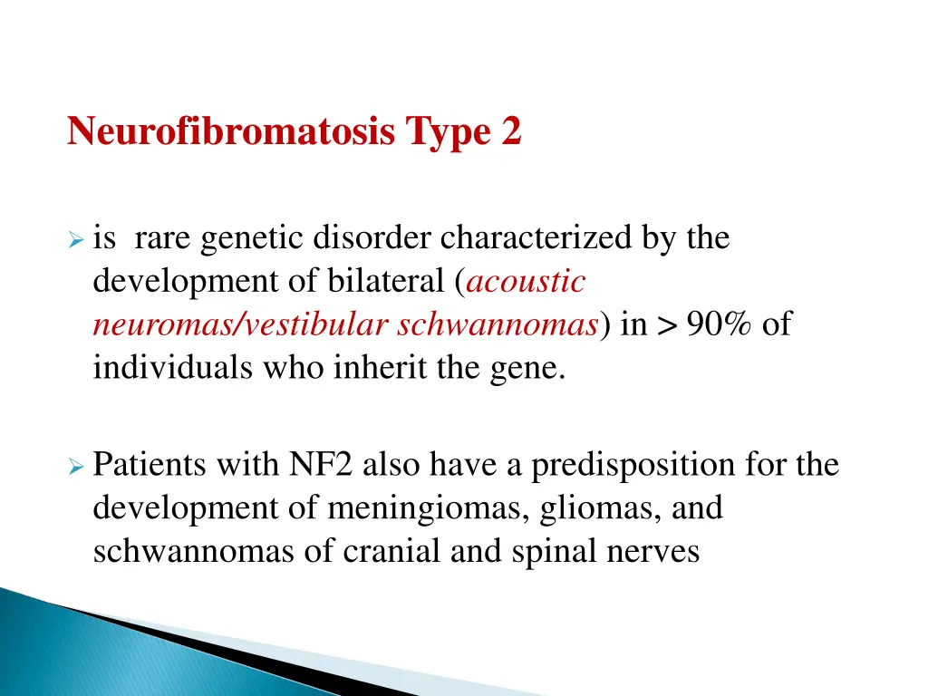 neurofibromatosis type 2