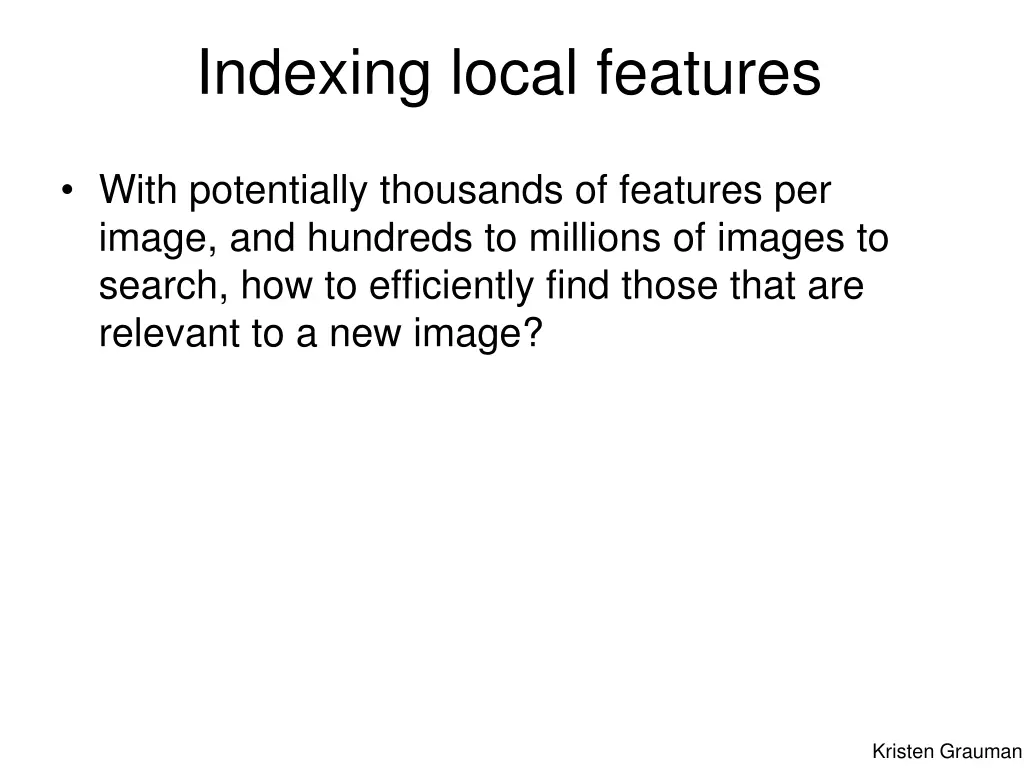 indexing local features 3