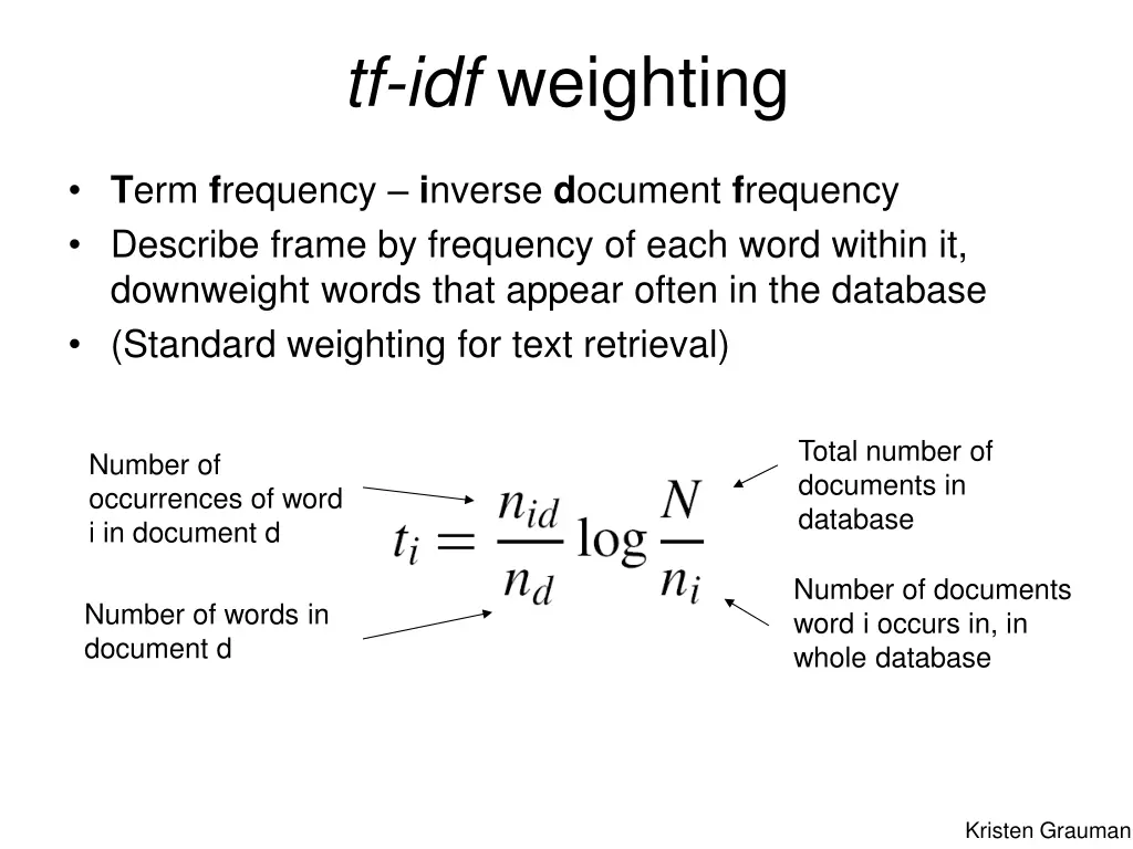 tf idf weighting