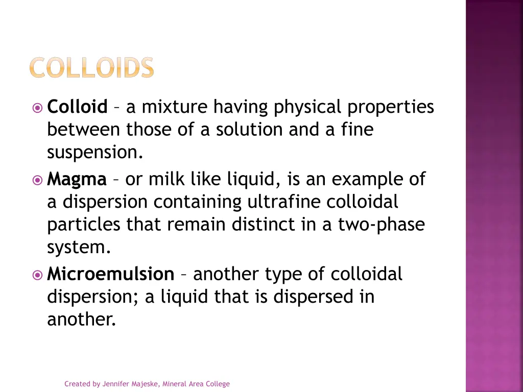 colloids