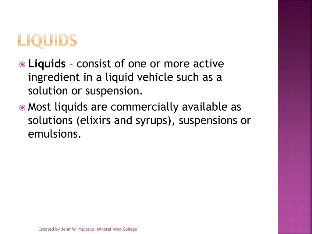 liquids