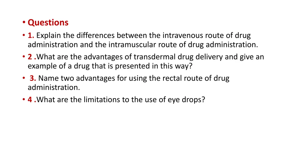 questions 1 explain the differences between