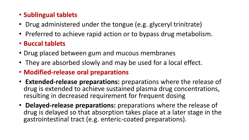 sublingual tablets drug administered under