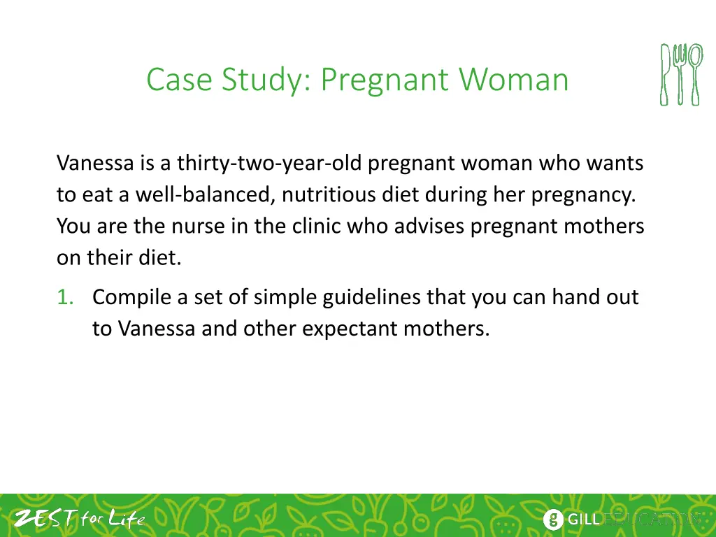 case study pregnant woman