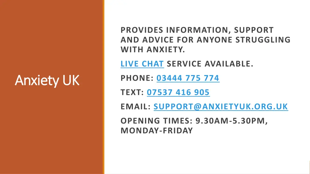 provides information support and advice