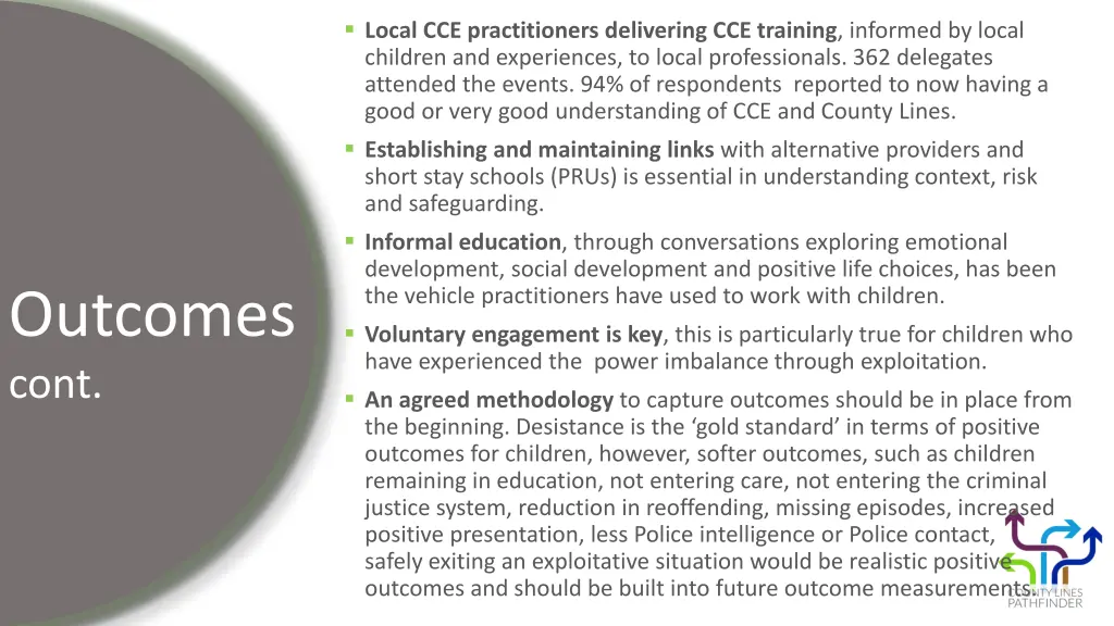 local cce practitioners delivering cce training