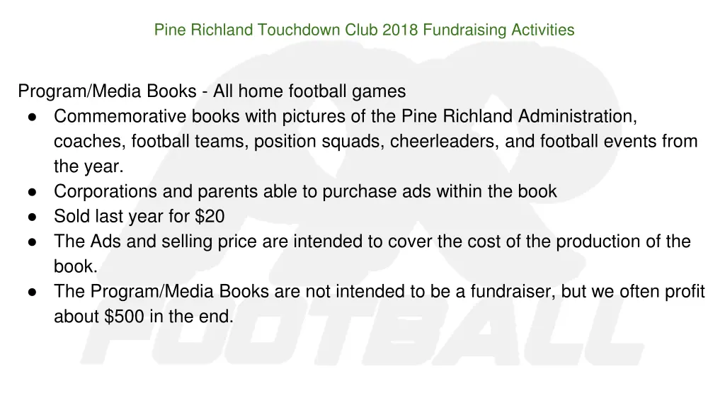 pine richland touchdown club 2018 fundraising 3