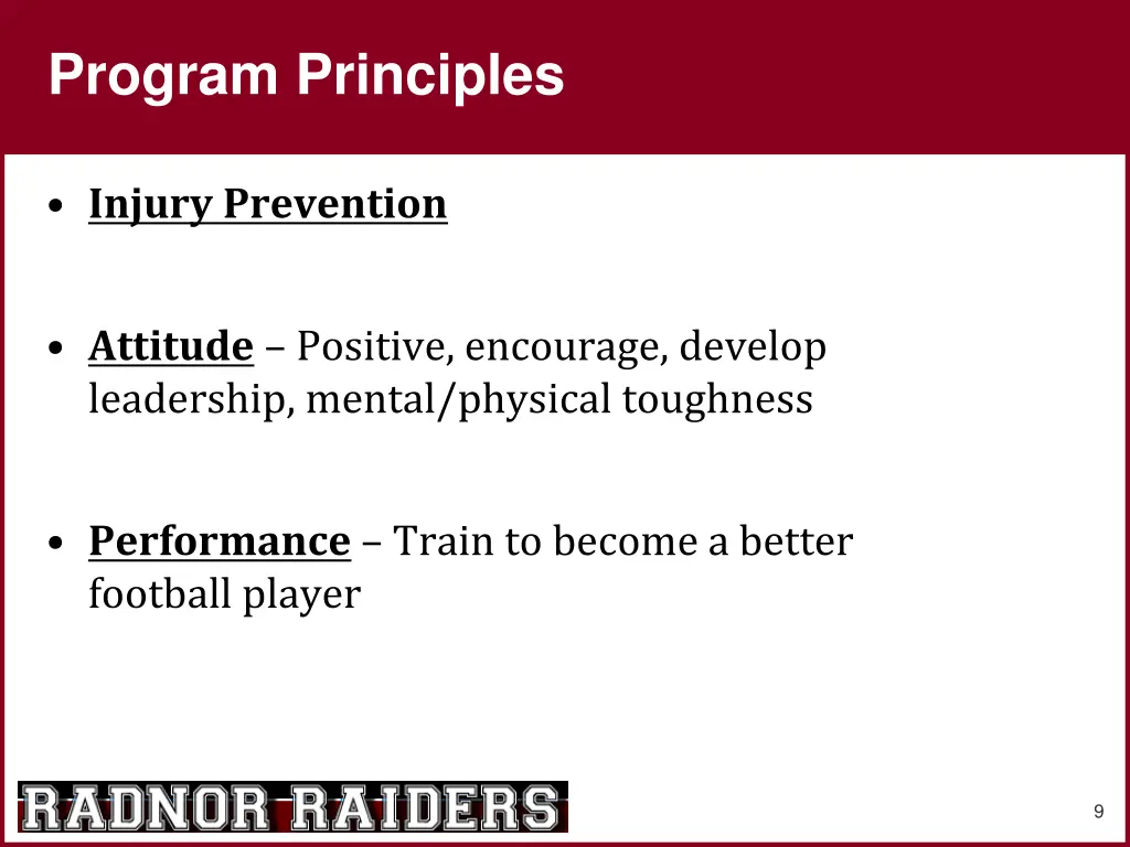 program principles