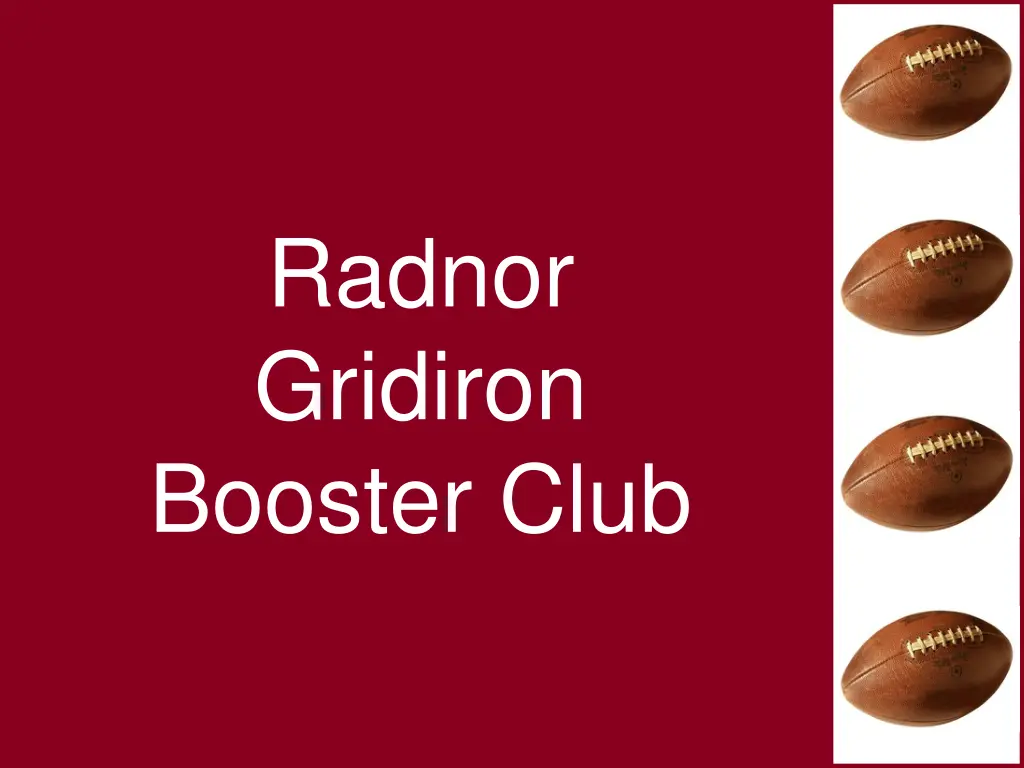 radnor gridiron booster club