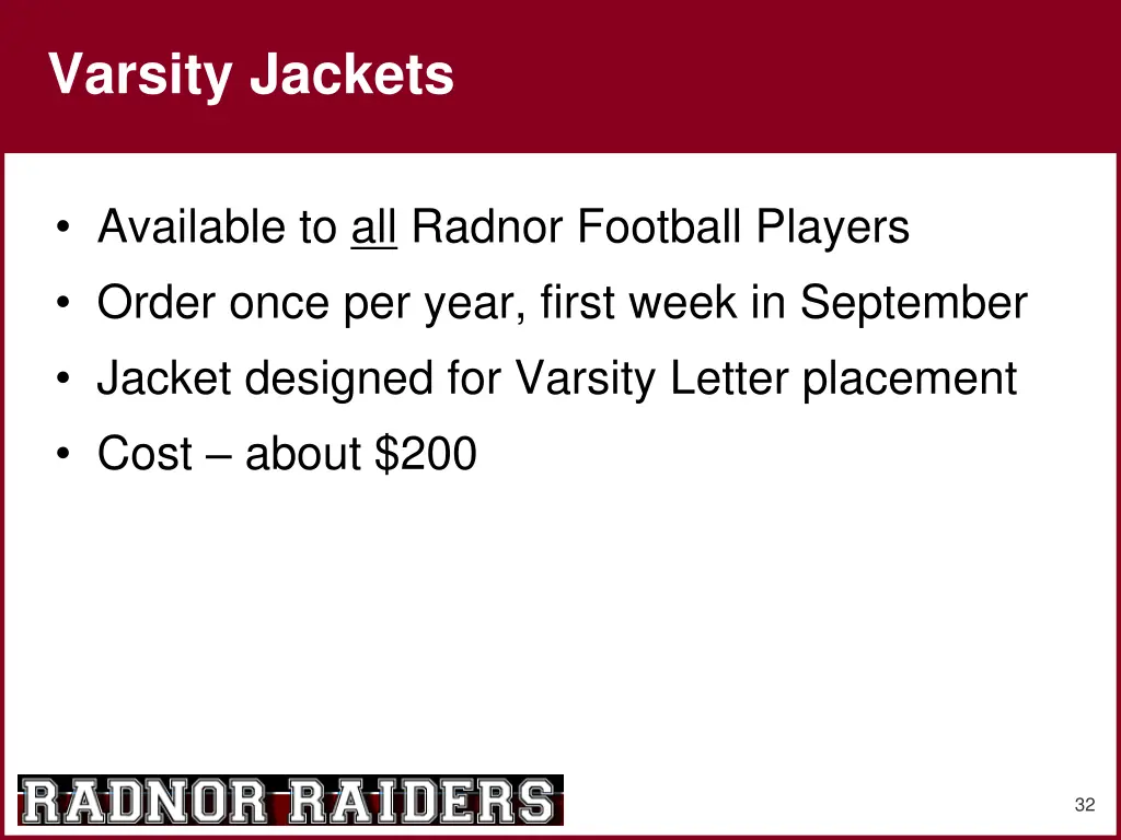 varsity jackets