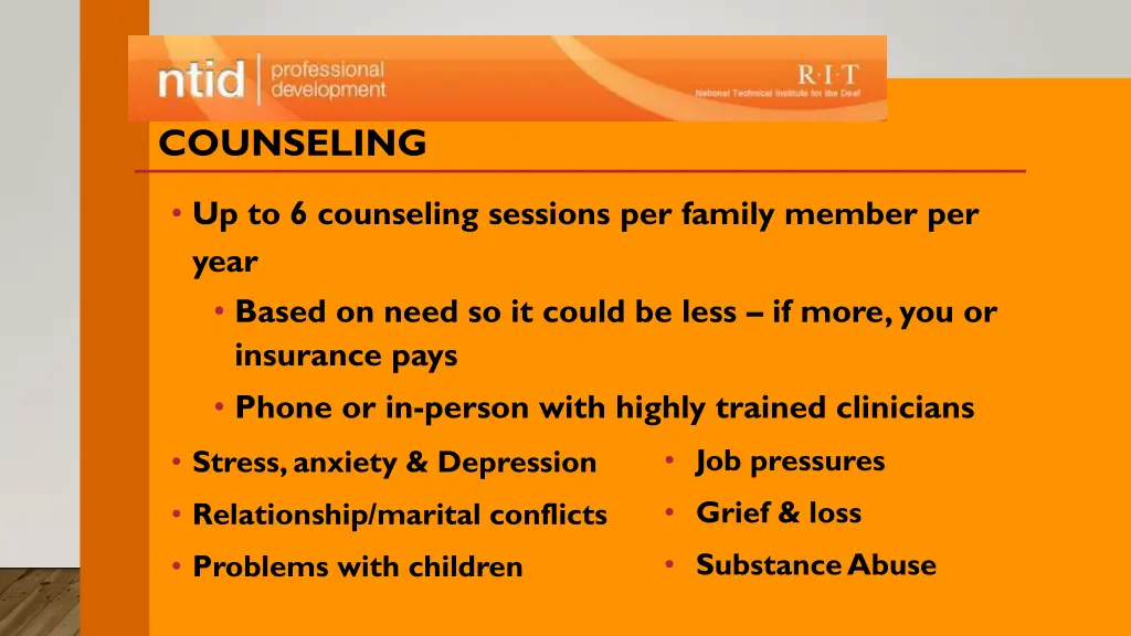 counseling