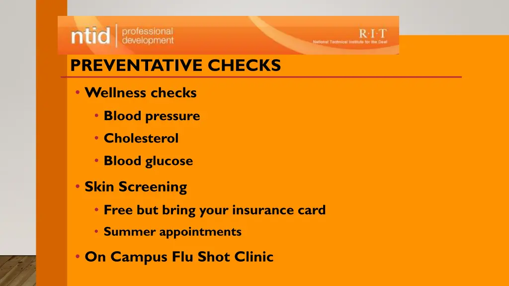 preventative checks