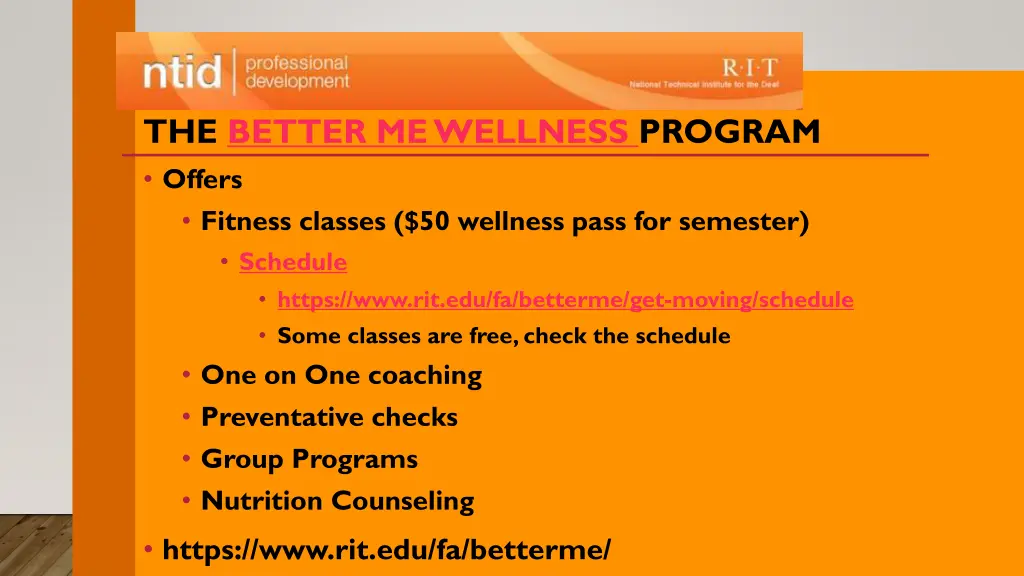 the better me wellness program offers fitness