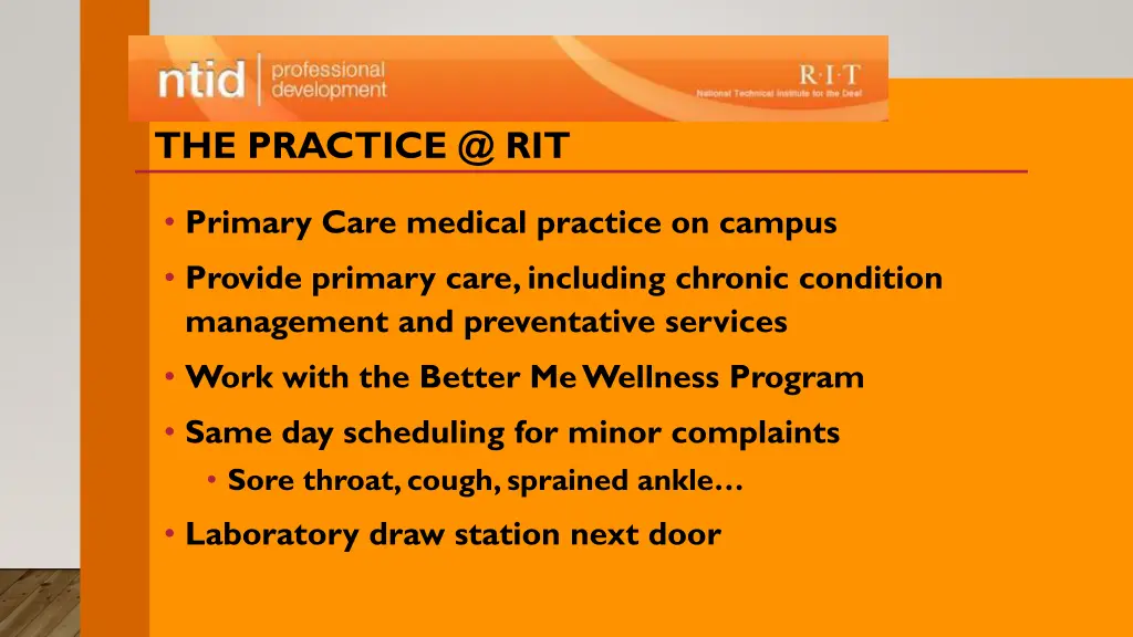 the practice @ rit