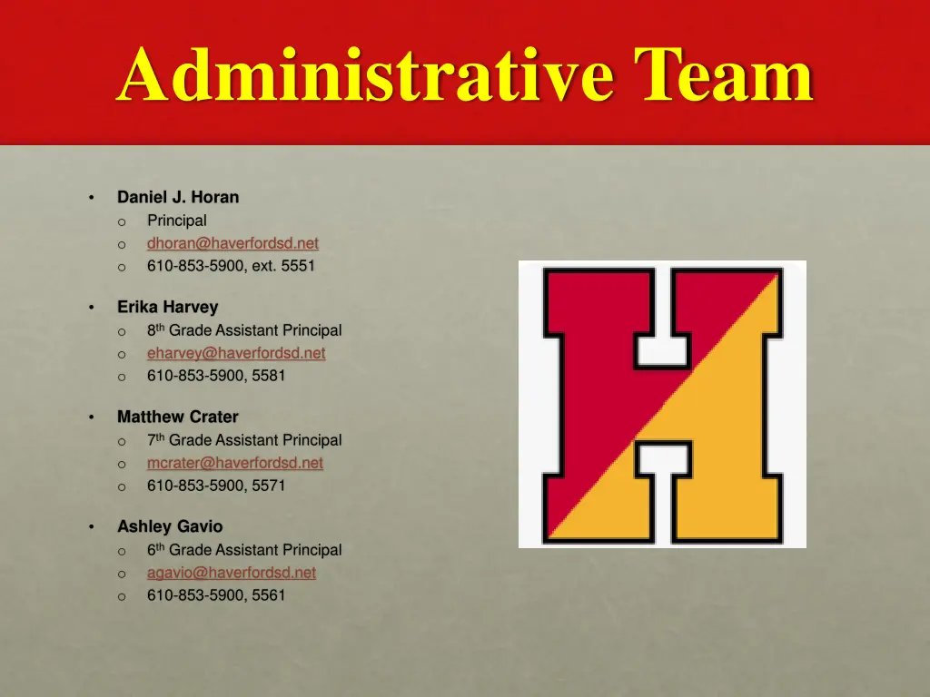 administrative team