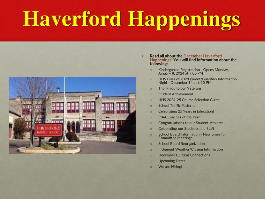 haverford happenings