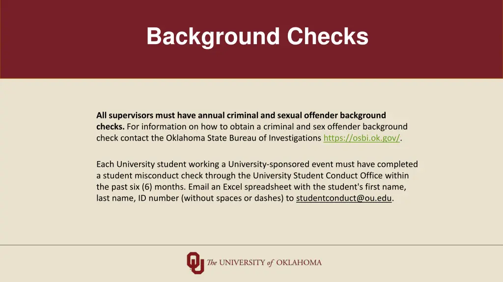 background checks