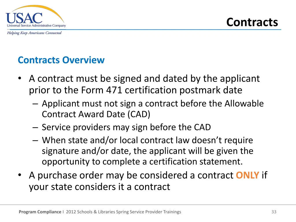 contracts