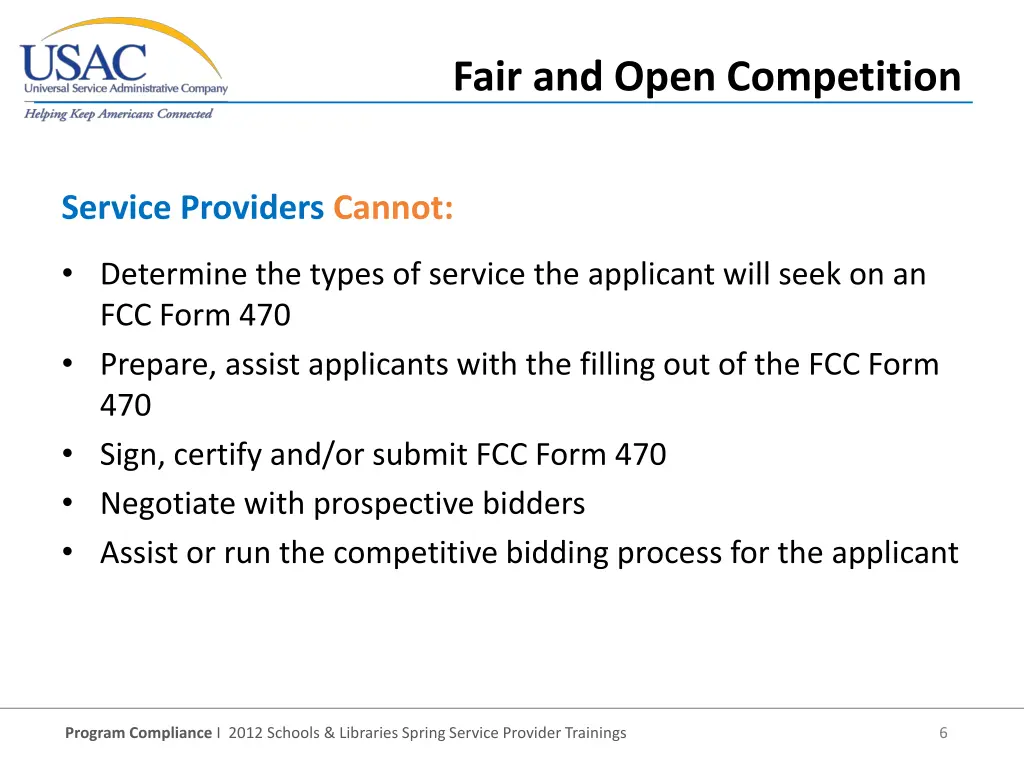 fair and open competition 1