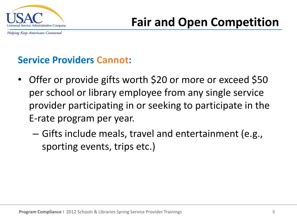 fair and open competition 3