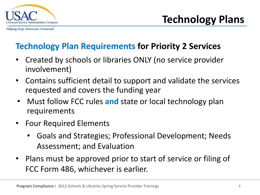 technology plans