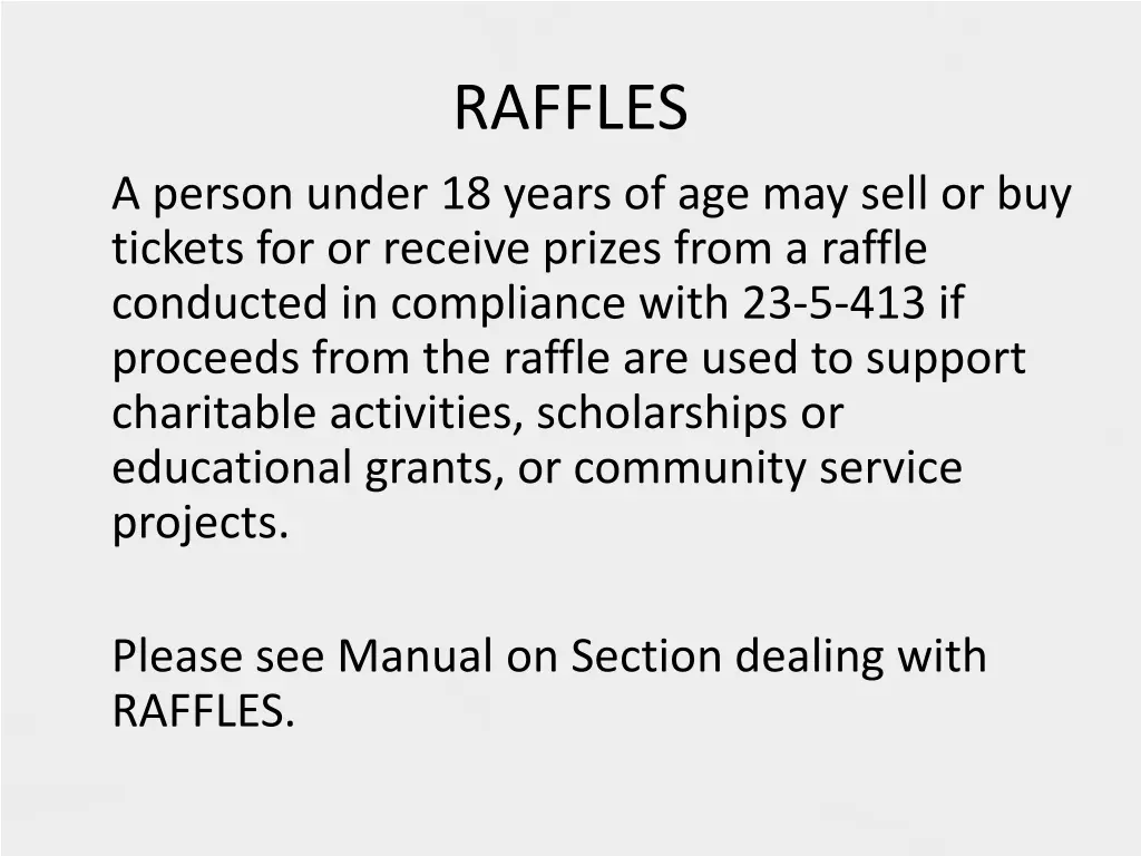 raffles