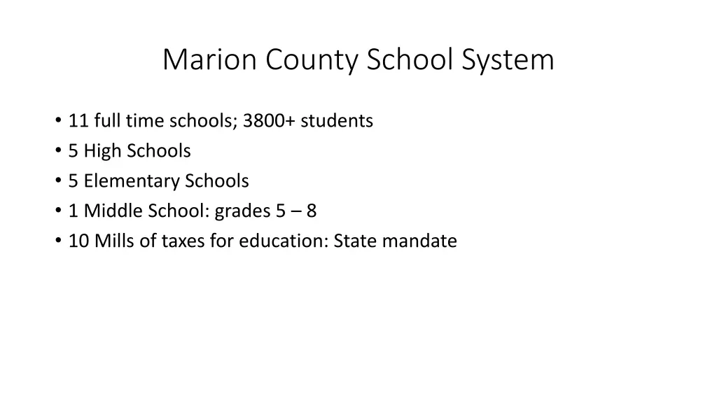 marion county school system