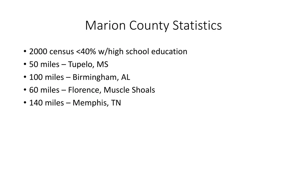 marion county statistics