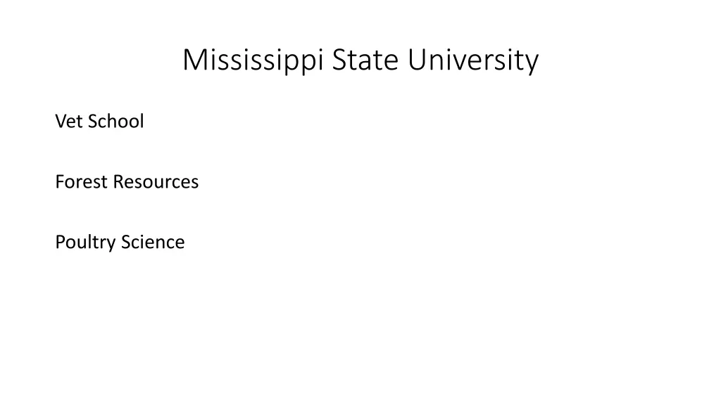 mississippi state university