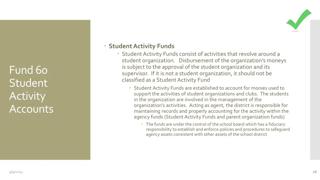 student activity funds student activity funds