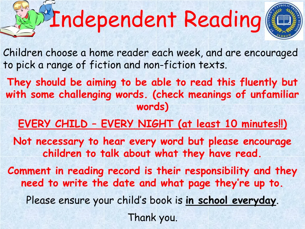 independent reading