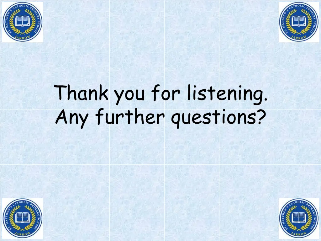 thank you for listening any further questions