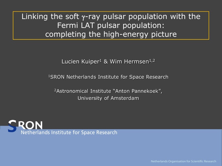 linking the soft ray pulsar population with