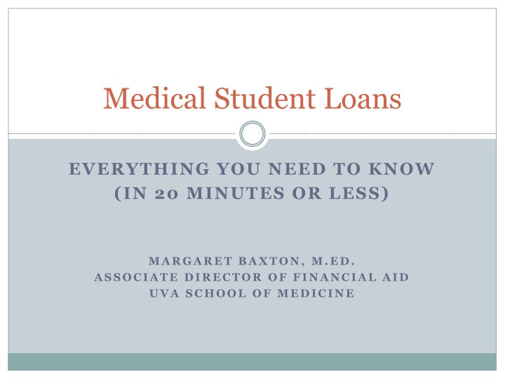 medical student loans