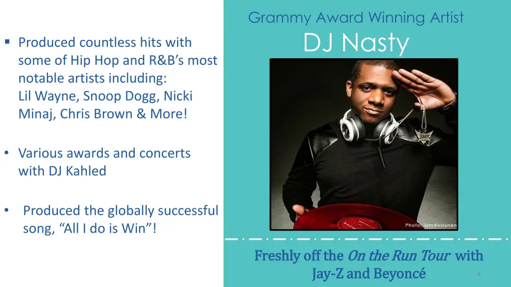 grammy award winning artist dj nasty