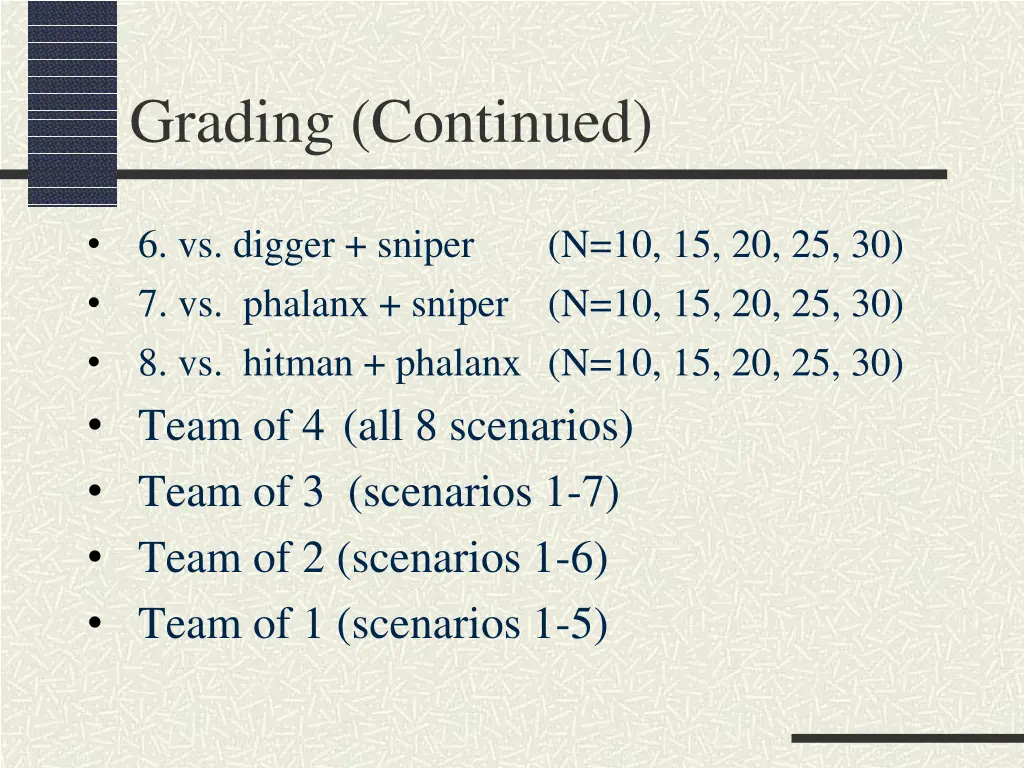 grading continued