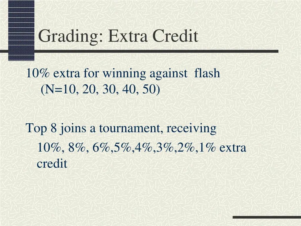 grading extra credit