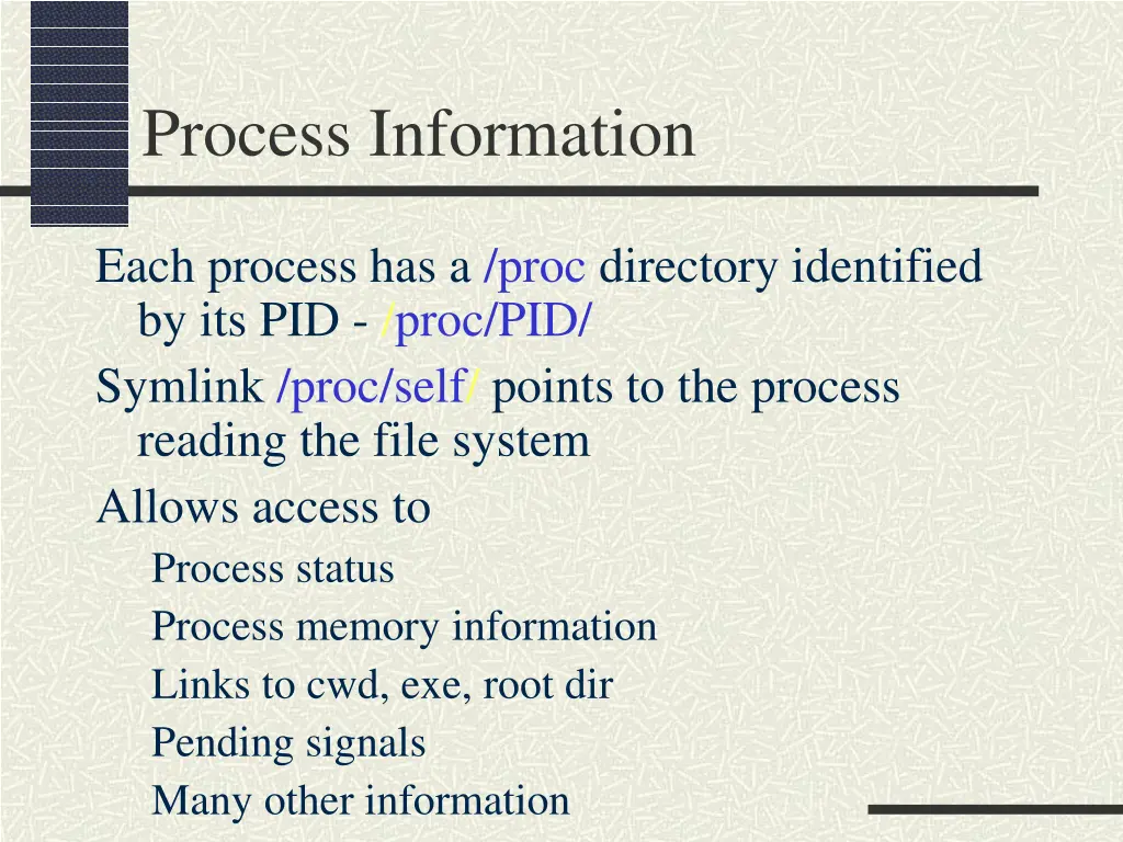 process information