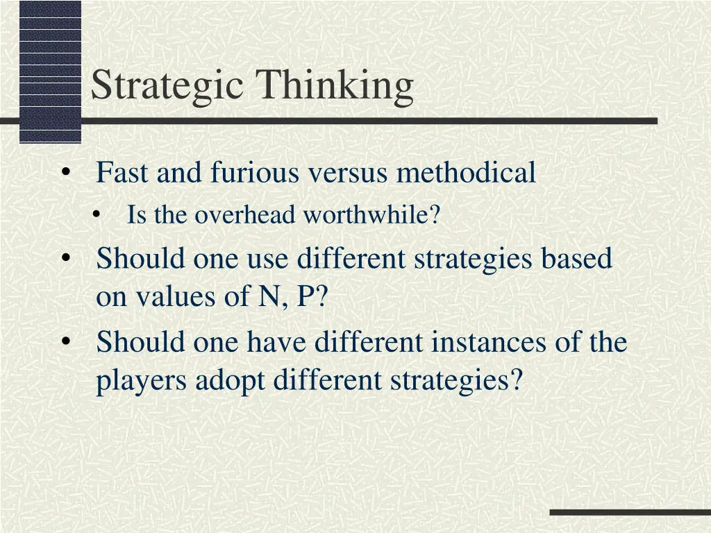 strategic thinking