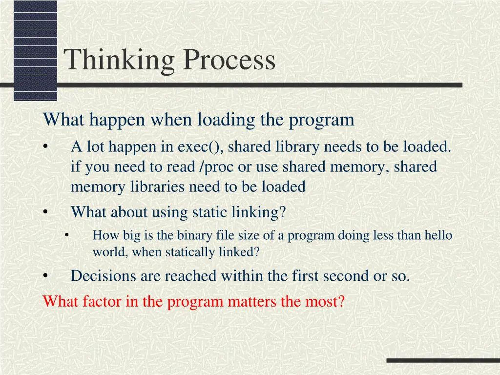 thinking process