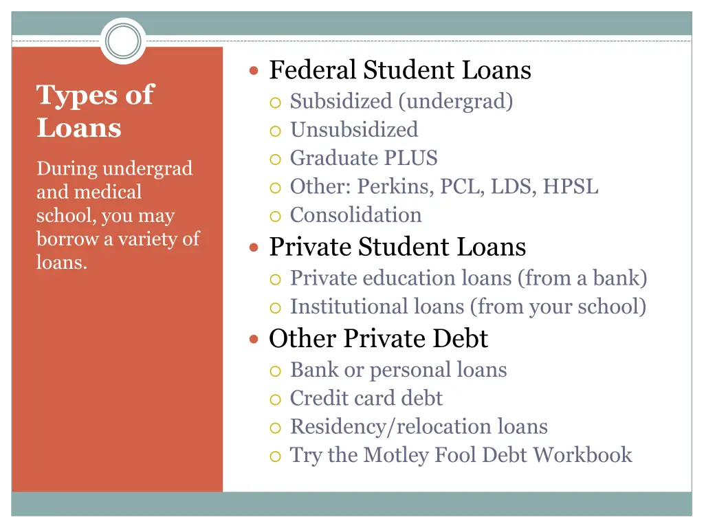 federal student loans subsidized undergrad