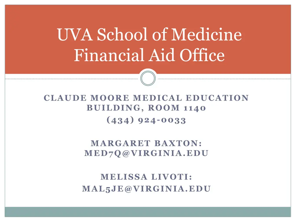 uva school of medicine financial aid office