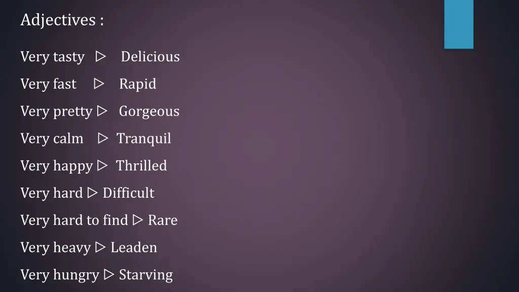 adjectives 1