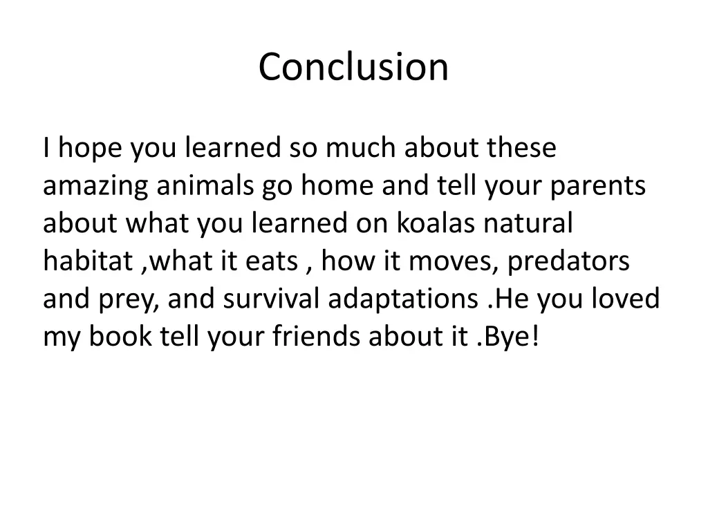 conclusion