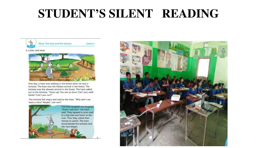 student s silent reading